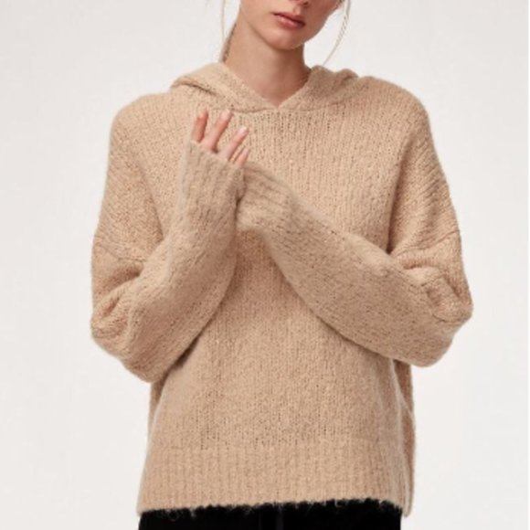 Babaton Sweaters - The Group Babaton Aritzia Trendy Beige Brown Nude Sweater Hoodie Sweatshirt Knit